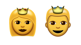 Princess and prince emoji.