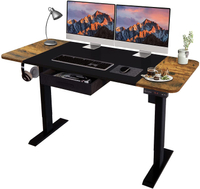 POXURIO Electric Height Adjustable Standing Desk with Drawer and Hook: was $246 now $181 @ Amazon