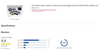 Best Buy Infinity Saga Collection site