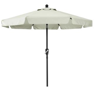 Cream patio umbrella