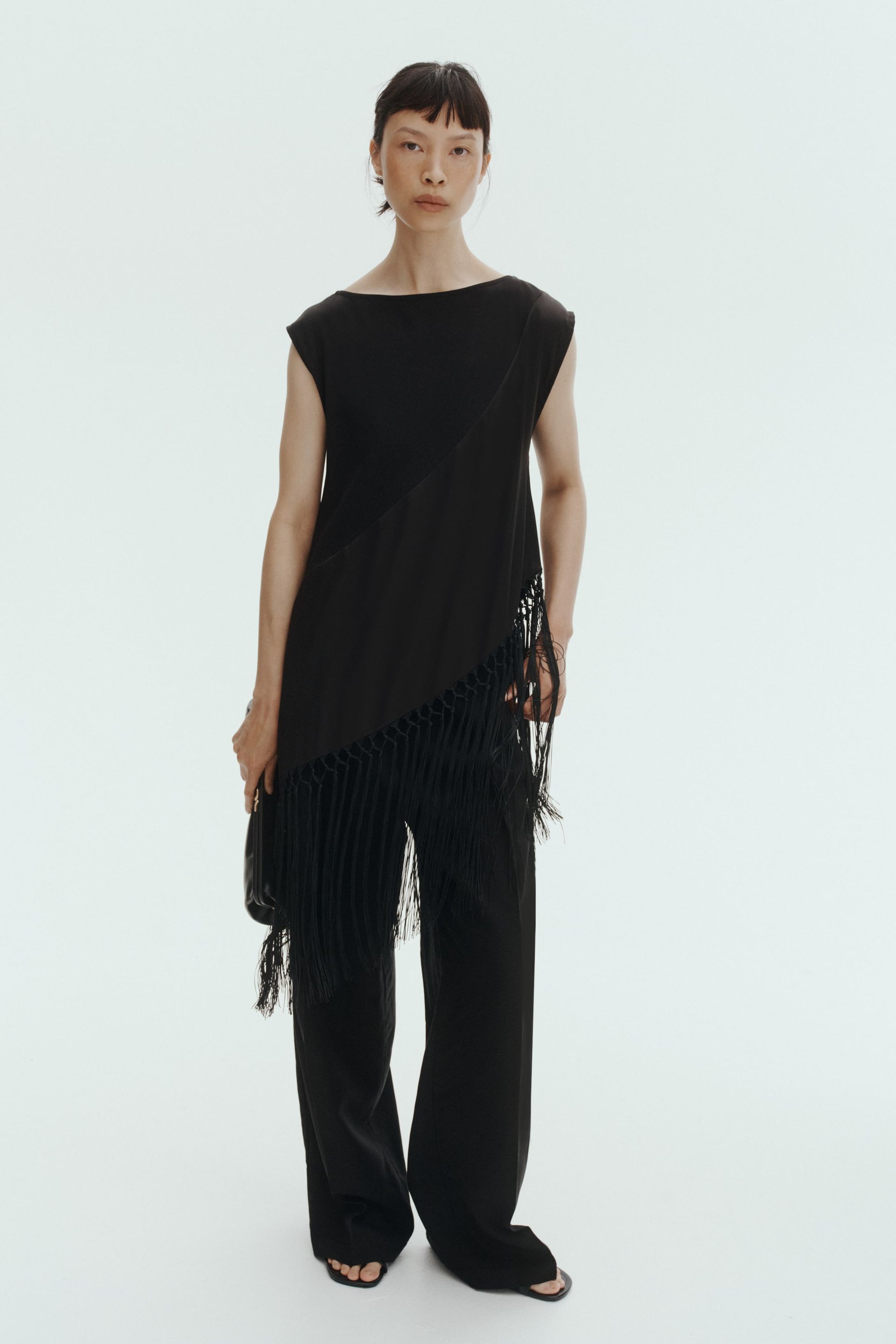Tailored Linen-Blend Trousers