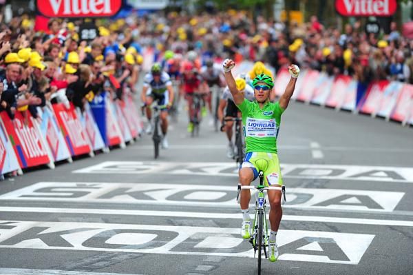Peter Sagan (Liquigas-Cannondale) triumphs in stage 3