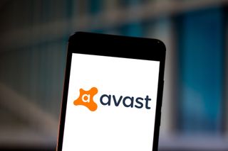 Avast antivirus software on a smartphone