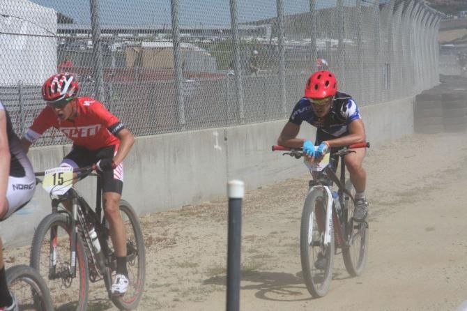 Macky Franklin races the Sea Otter short track