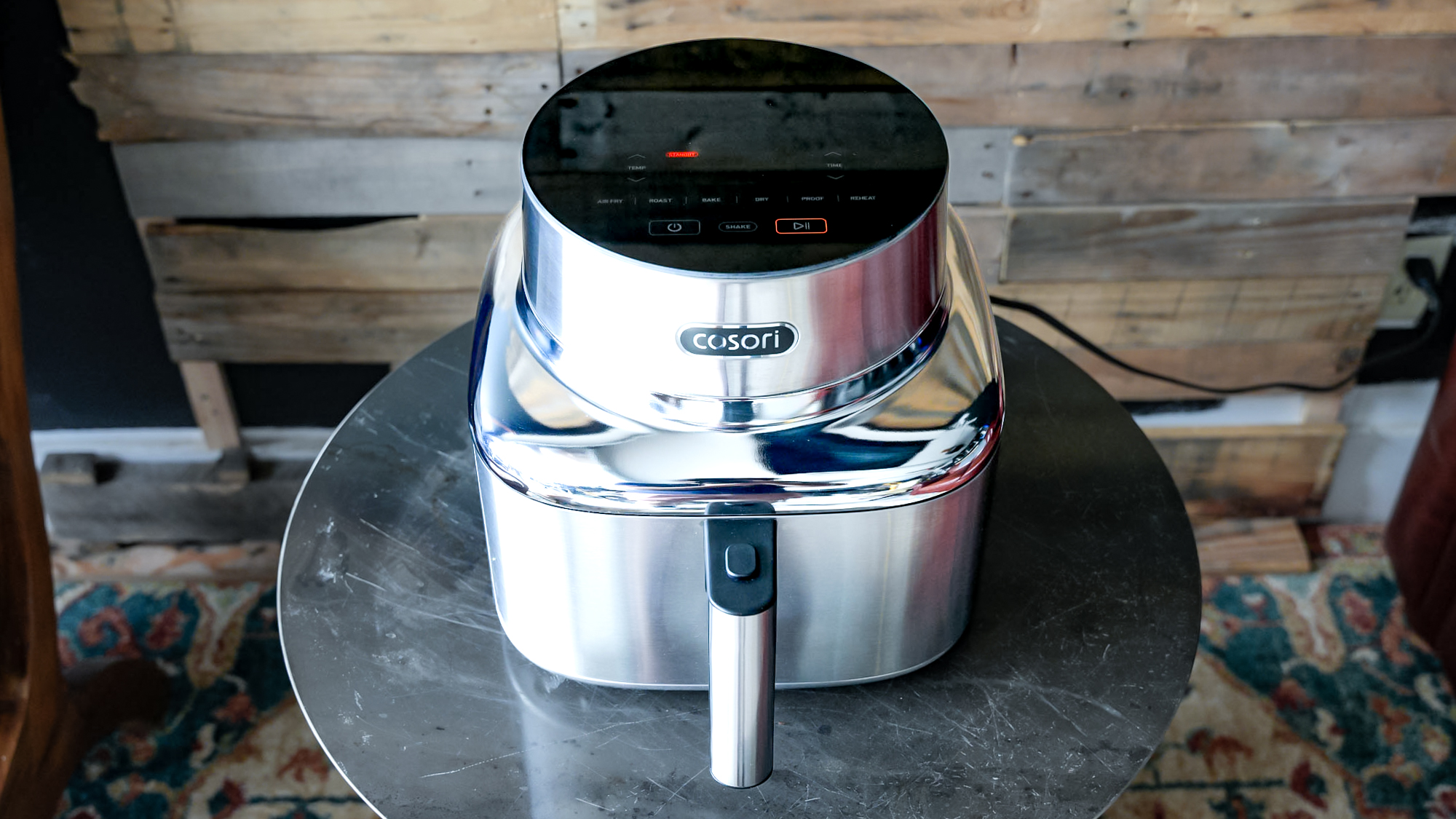 Cosori Iconic Air Fryer in a kitchen