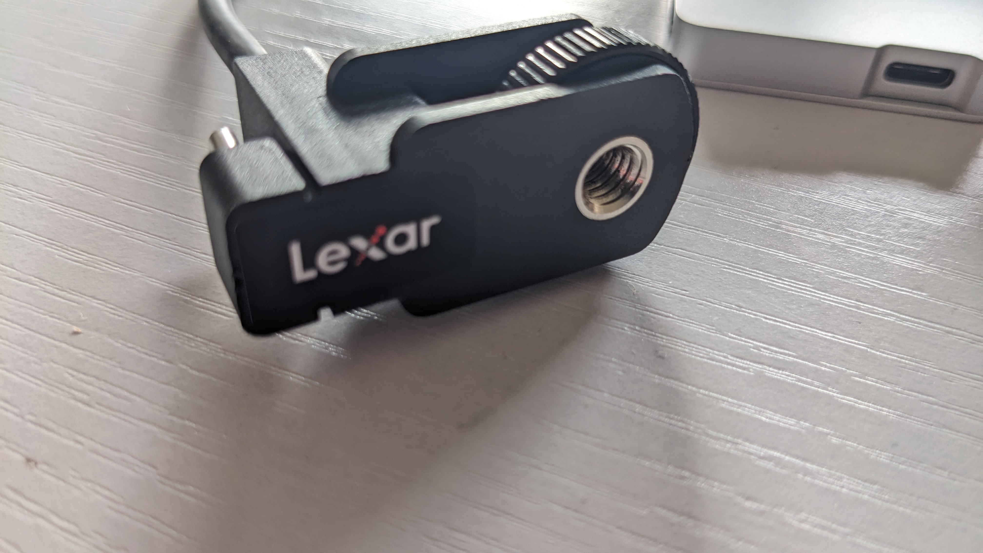 Lexar Professional Go with Hub at IFA 2024 (and review unit in home office)