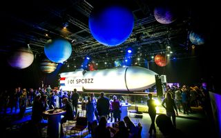 The SpaceBuzz "spacecraft" has toured the Netherlands and the United States; it made stops in Houston and Washington, D.C., in October.