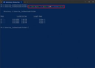 PowerShell create multiple folders with for loop