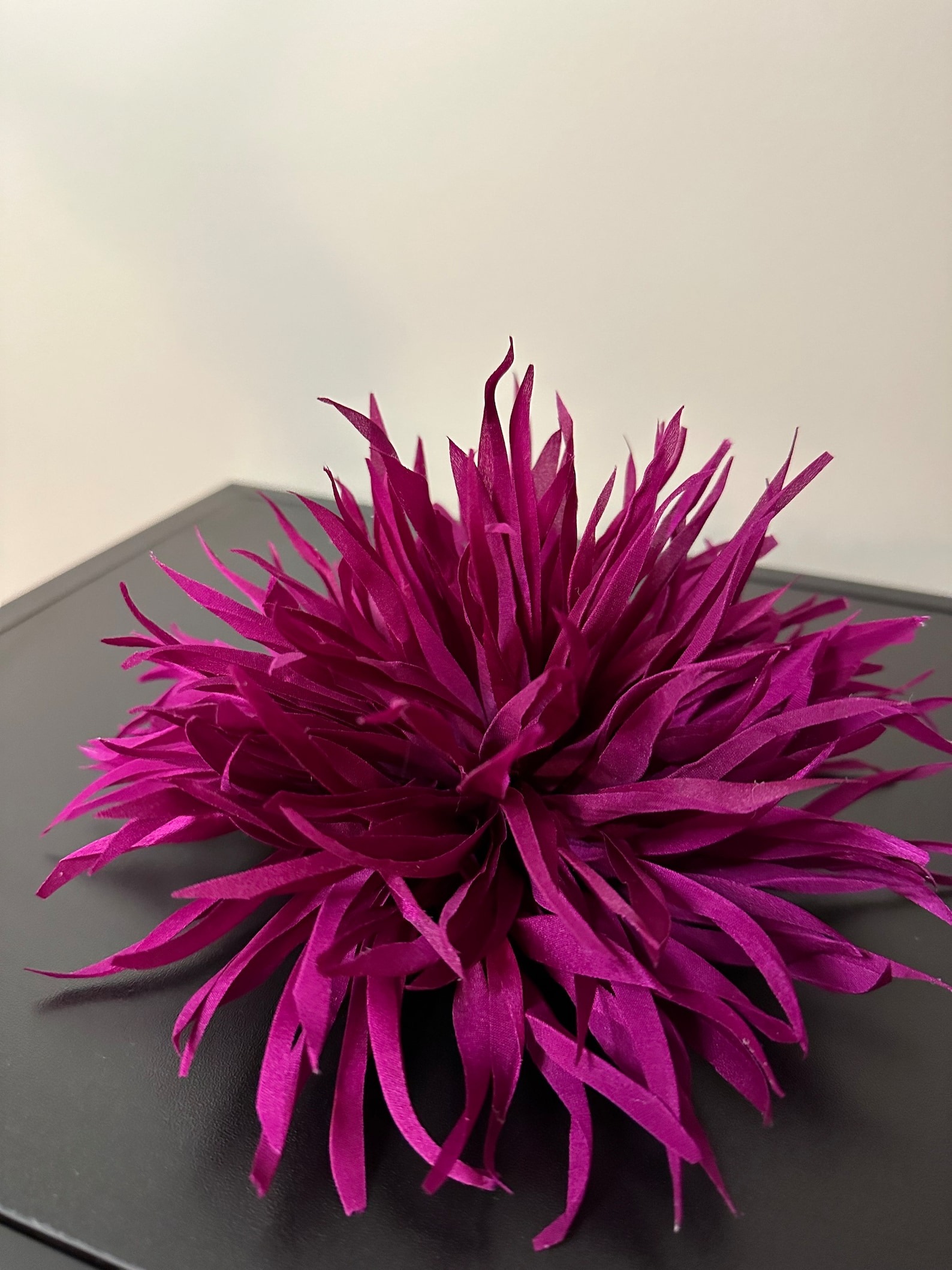 FloraisonEL, Large Silk Flower Brooch. Flower Pin. Dark Pink Color. Packed as a Gift