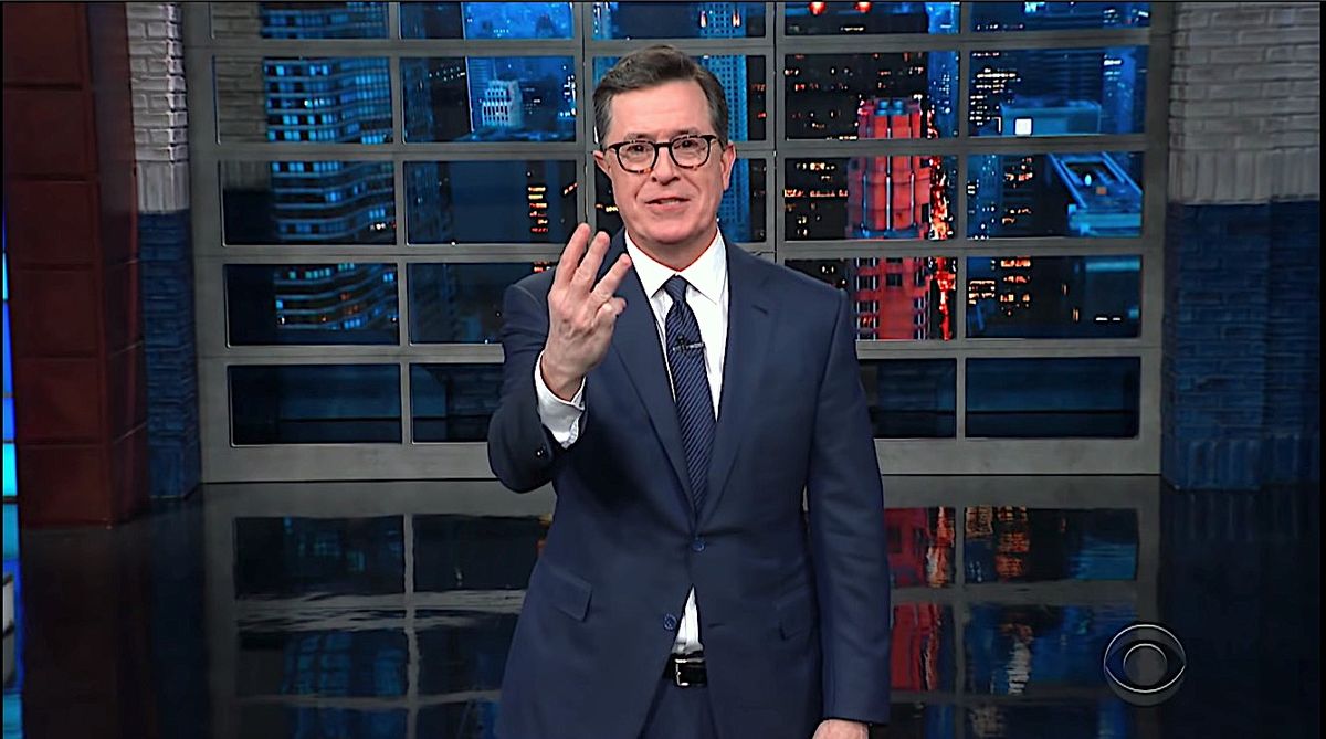 Stephen Colbert sees little downside in Democrats barring Fox News from