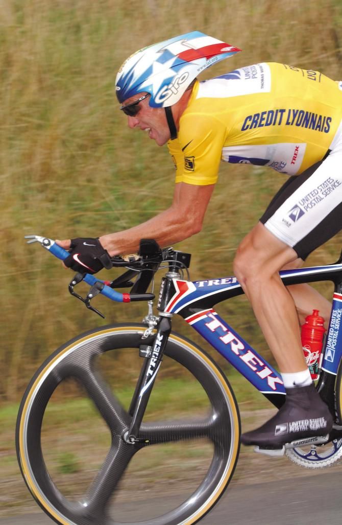 Somewhat ironically, Lance Armstrong was much like Greg LeMond in his embrace of aerodynamic technology.