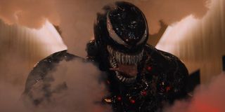 Venom surrounded by smoke