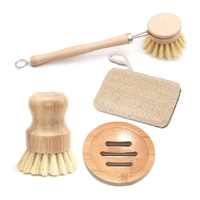 Natural Kitchen Cleaning Brush Set: RRP: £11.99 at Amazon