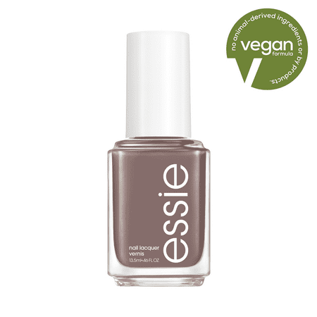 Essie Salon Quality 8 Free Vegan Nail Polish, Chinchilly, 0.46 Fl Oz Bottle