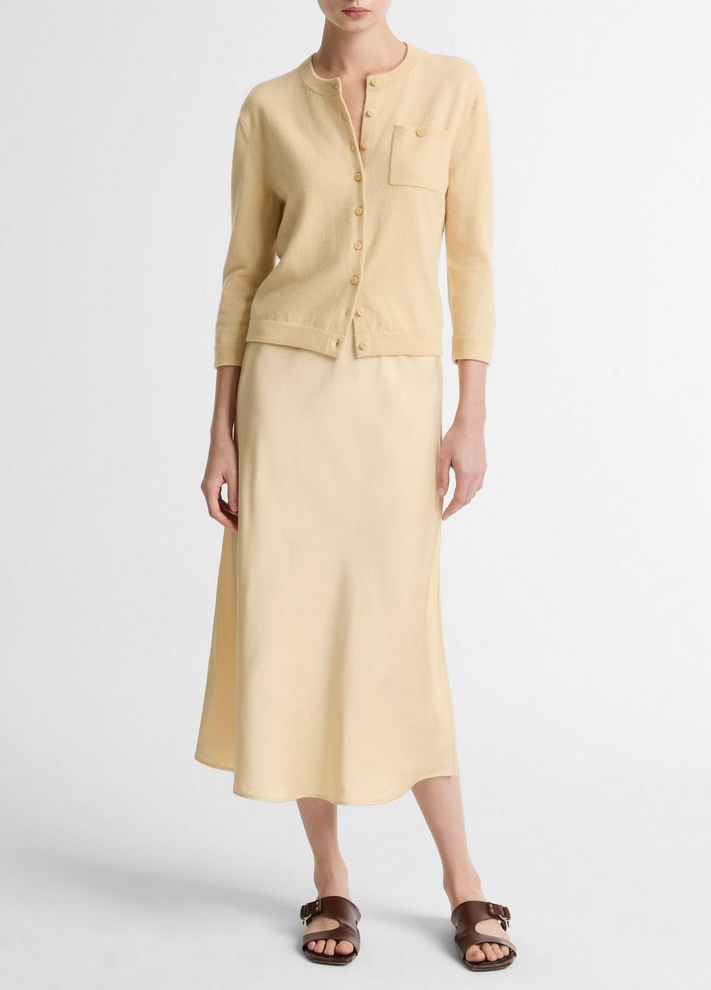 Matte Satin Slip Skirt