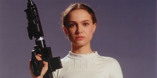 Natalie Portman in the Star Wars films.