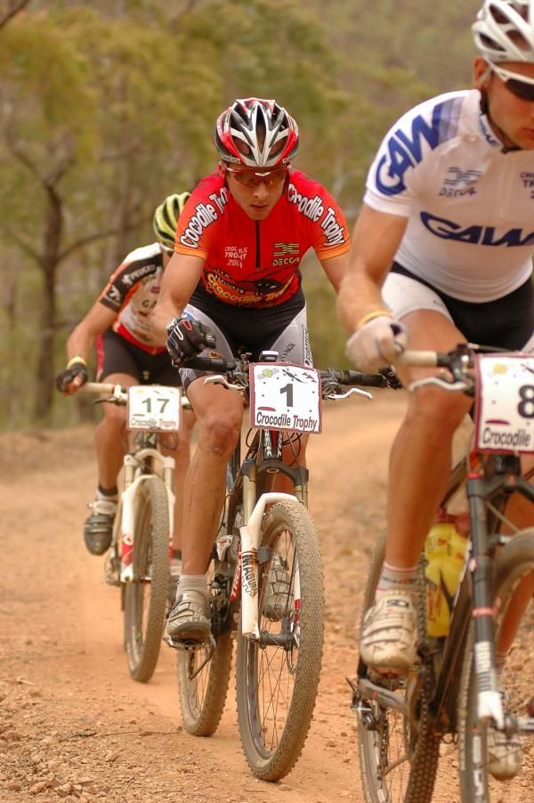 Bart Brentjens settles in on the first climb