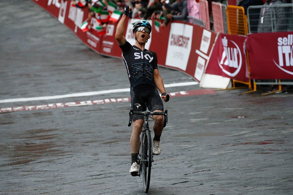 Michal Kwiatkowski (Team Sky) wins 2017 Strade Bianche
