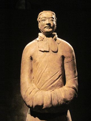 Terracotta bureaucrat from Qin Shi Huang's tomb