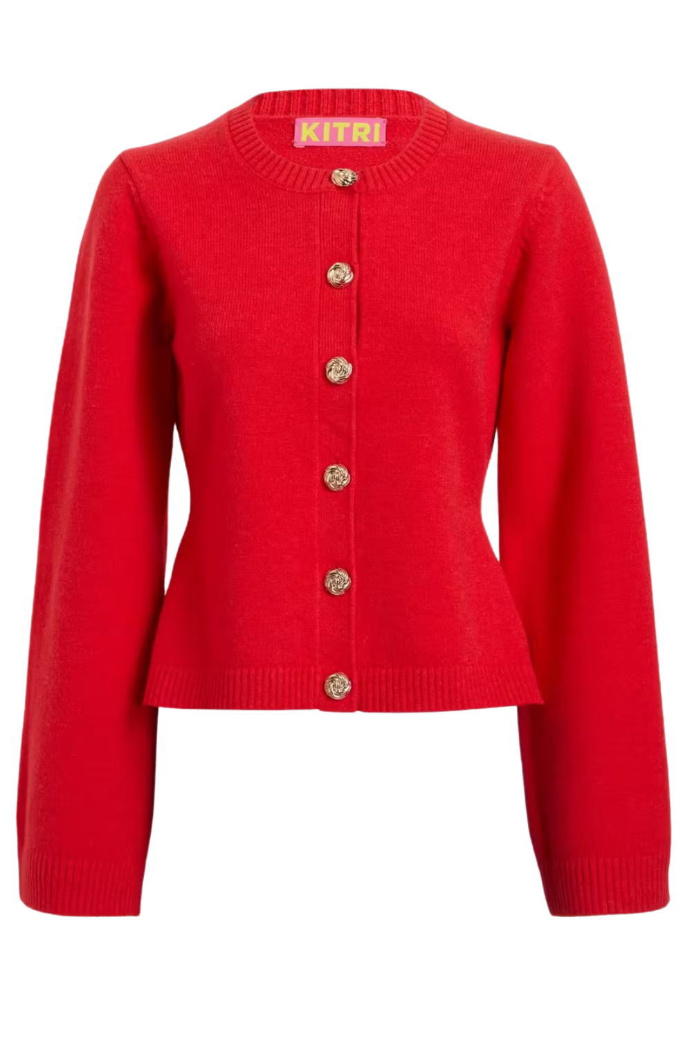 Cleo Red Knit Cardigan