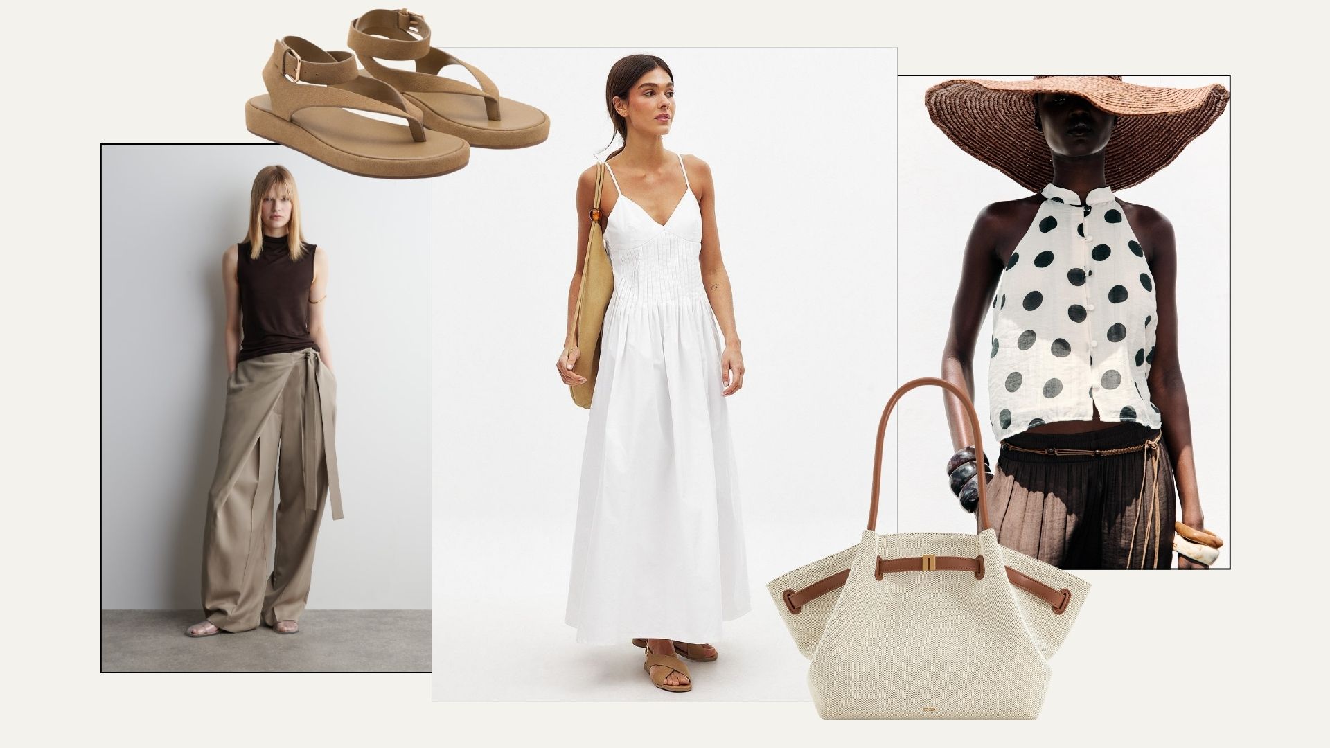 Collage of expensive-looking high street items 
