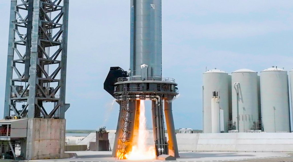 SpaceX Fires Up Starship Super Heavy Booster Again In Long Engine Test ...