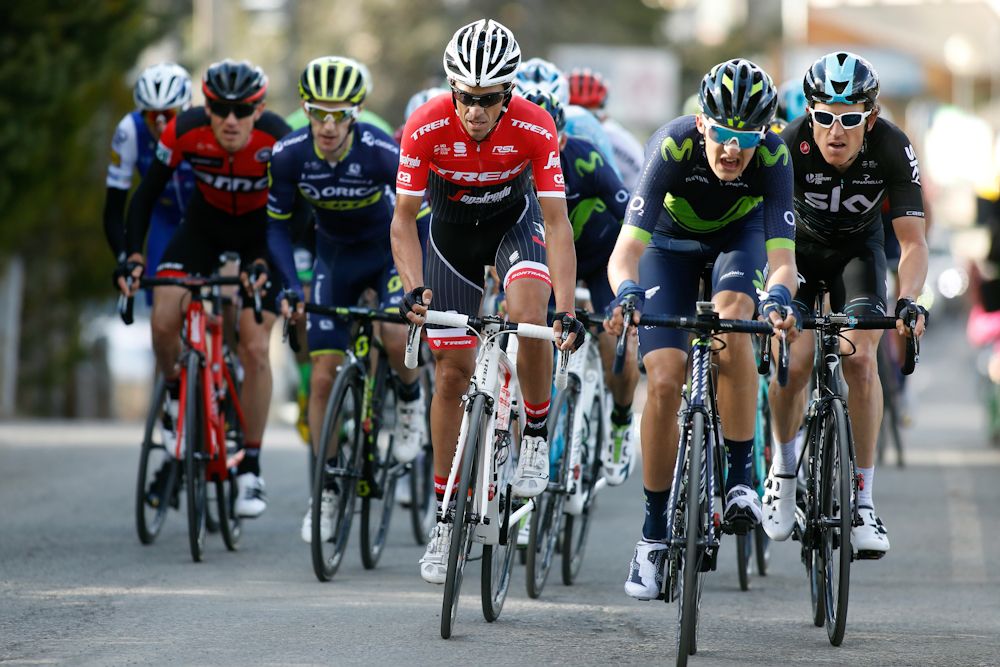 Alberto Contador (Trek - Segafredo) climbs in the lead group during stage 3 at Volta a Catalunya