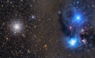 astronomy photographer of the year NGC 6723, NGC 6726, NGC 6727 and NGC 6729 - Dark Molecular Cloud in Corona Australis