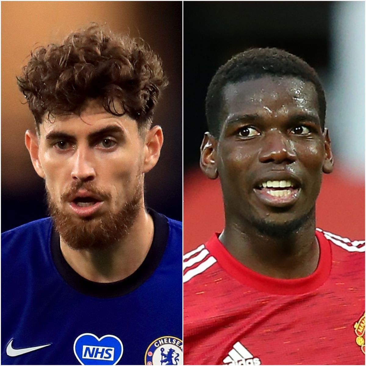 Jorginho and Paul Pogba