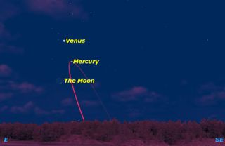 Mercury at greatest elongation west, February 2016