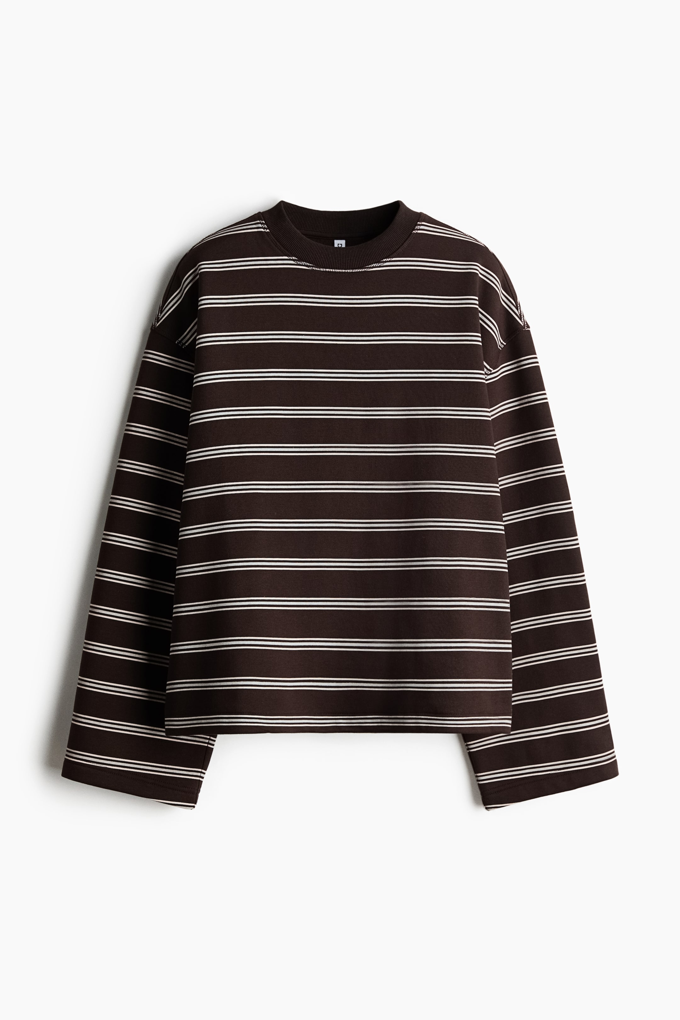 Oversized Sweatshirt - Dark Blue/striped