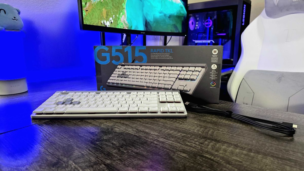 Image of the Logitech G515 RAPID TKL gaming keyboard.