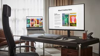 Samsung ViewFinity S8 37-inch monitor promotional images