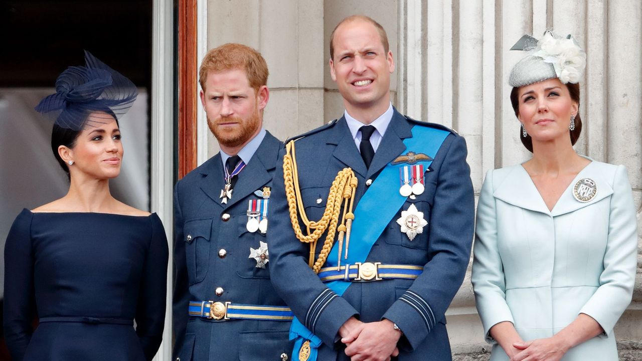 The Prince and Princess of Wales and the Duke and Duchess of Sussex attend the Centenary of the RAF in 2018