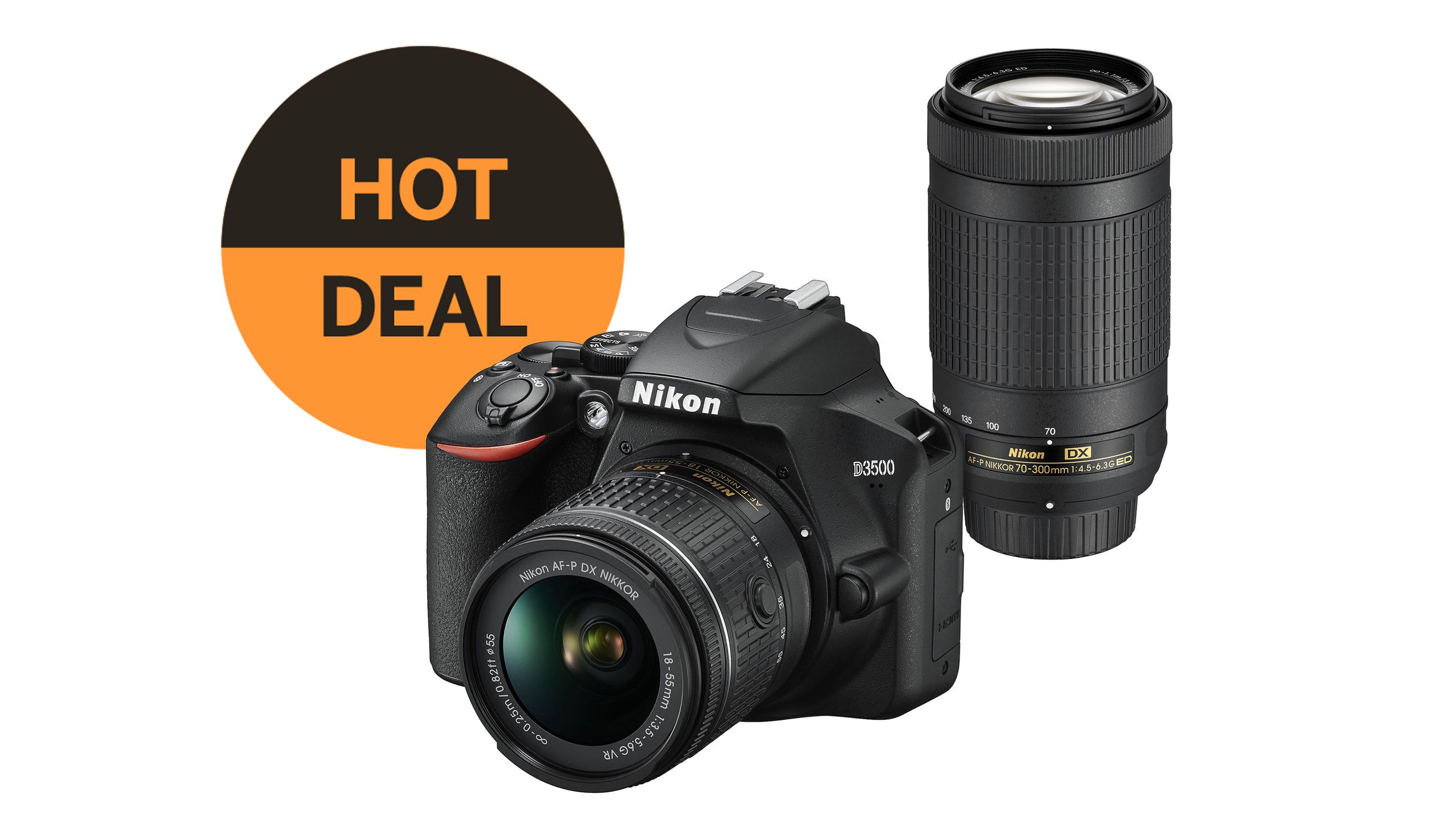 Amazing holiday deal: this Nikon D3500 comes with two zooms for