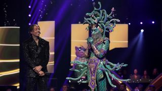 Nick Cannon and Medusa on The Masked Singer season 9