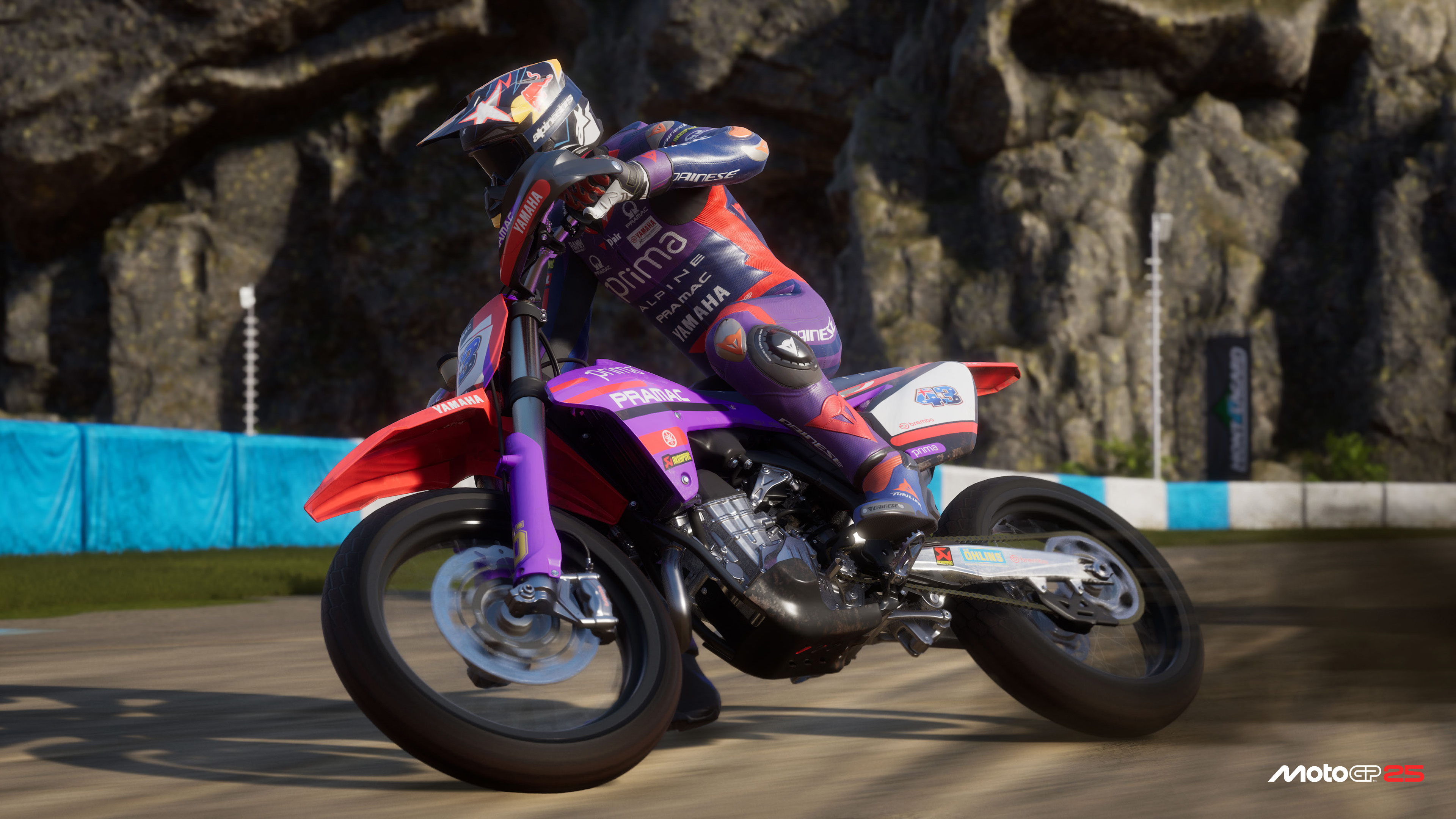 A promotional shot of a race in MotoGP 25.