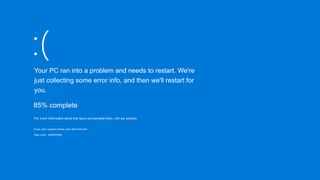 Blue screen of death Windows 11 - a screenshot taken of the error screen from a Microsoft Windows PC