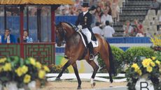 Isabell Werth and Satchmo 78 at the 2008 Olympics.
