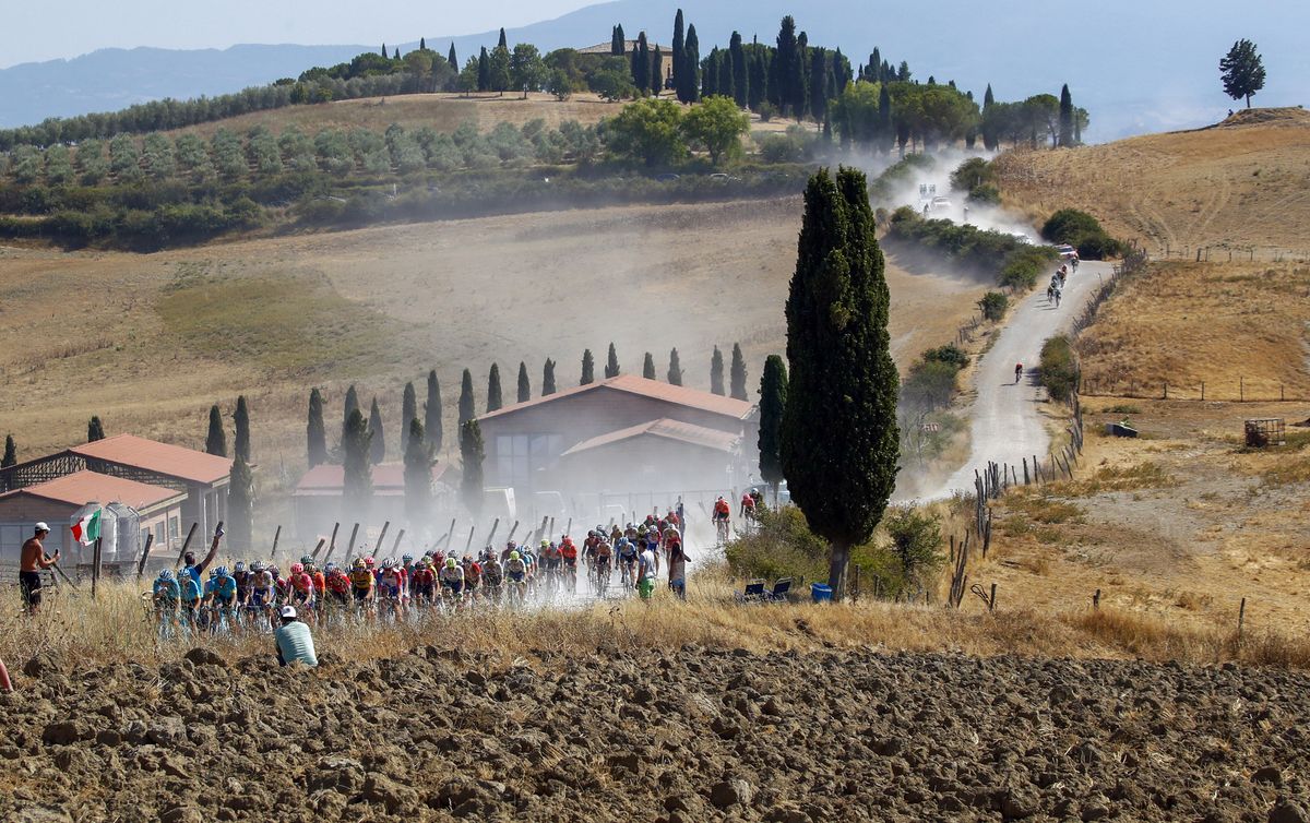 Strade Bianche 2020 14th Edition Siena Siena 184 km 01082020 Scenery Lucignano dAsso photo Luca BettiniBettiniPhoto2020