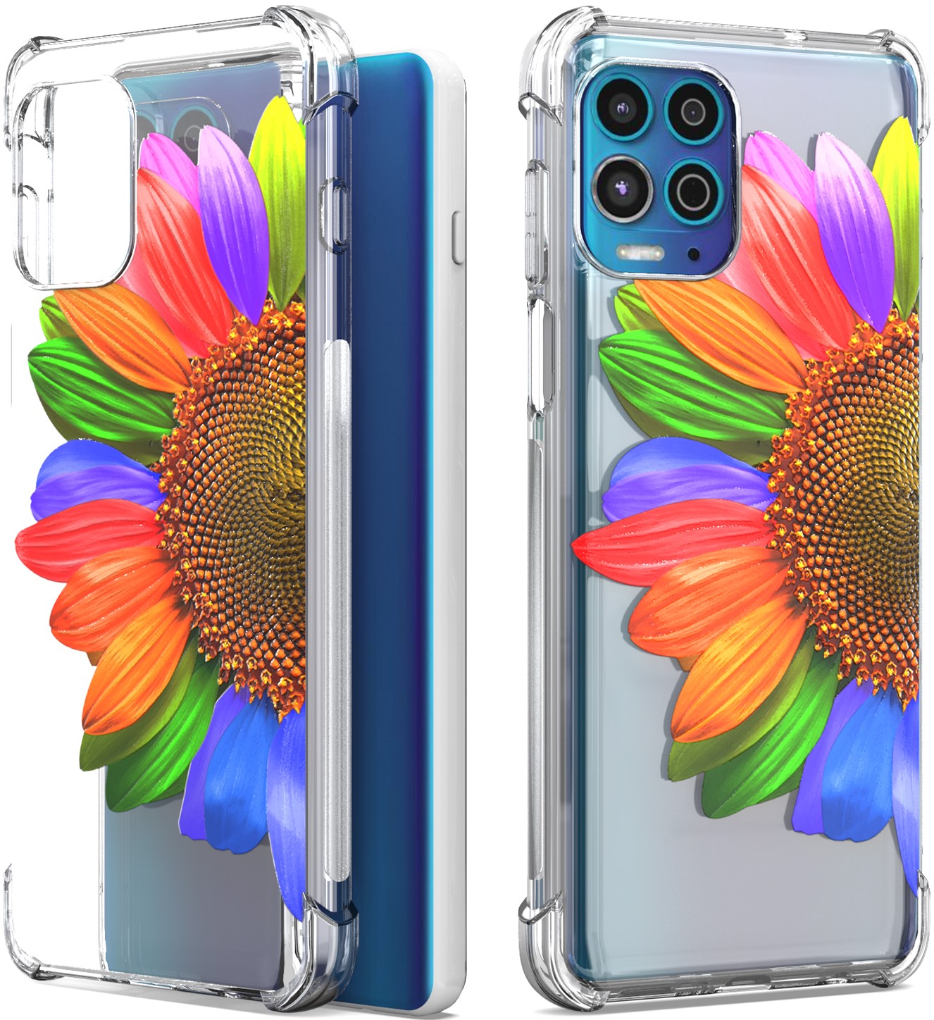 Coveron Soft Tpu Sunflower Case Moto G100