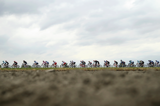 The peloton during stage 3 of the Giro d'Italia 2024