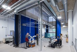 Royal College of Art Battersea Campus Building lab interior