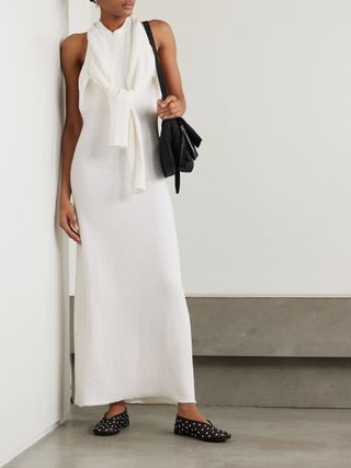 White tie-detail Proenza Schouler dress