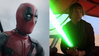 Deadpool and Luke Skywalker in Return of the Jedi