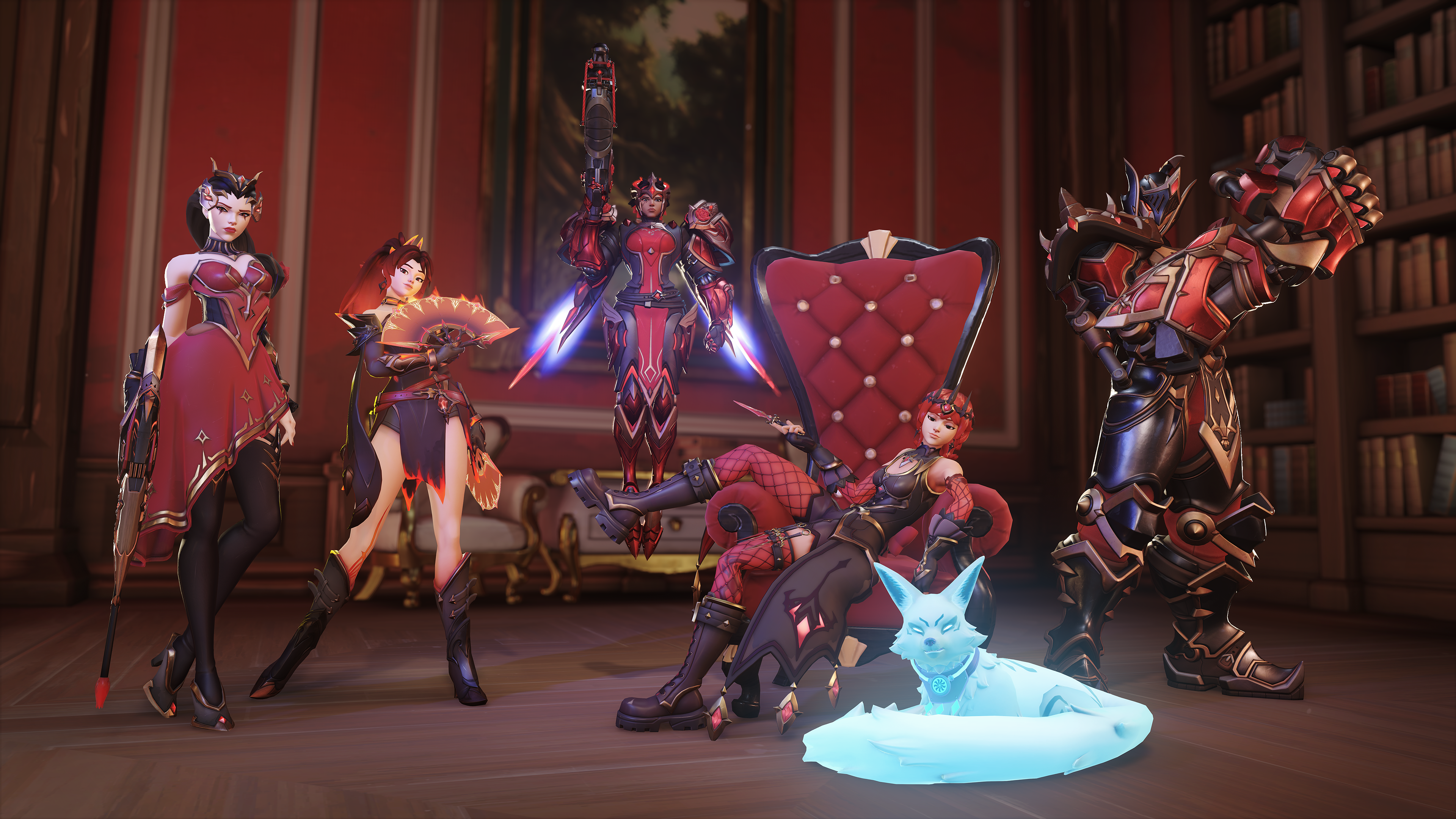 Overwatch Season 2: The Court of Roses store skins.