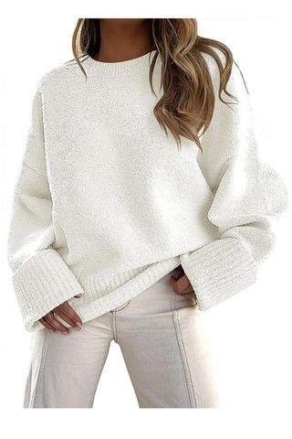 ANRABESS Women's Crewneck Pullover Sweater