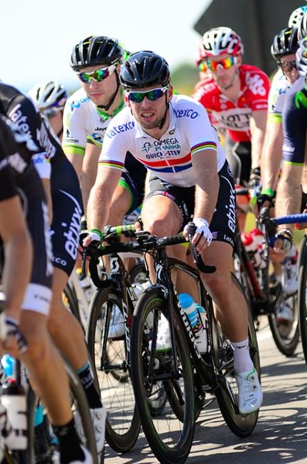 Mark Cavendish (Omega Pharma-QuickStep) in action at the Tour de San Luis.
