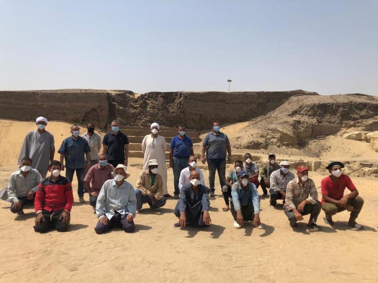 The excavation team