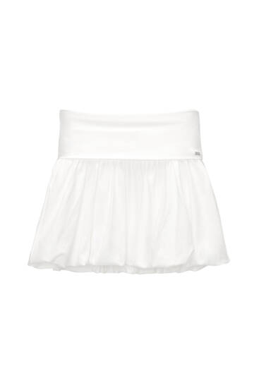 White Balloon Mini Skirt